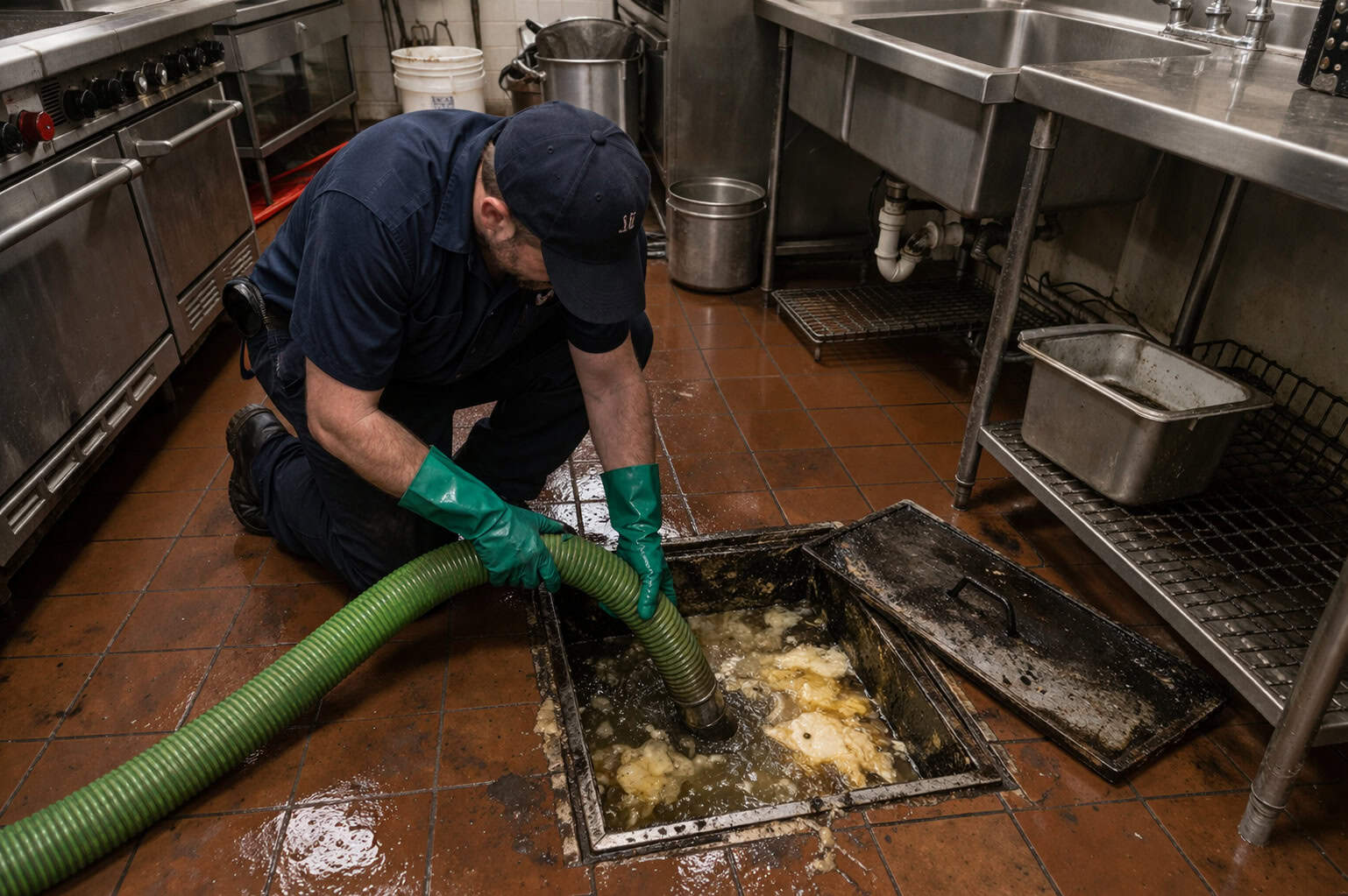 Grease trap pumping service in Bend Oregon for commercial kitchens and food service businesses